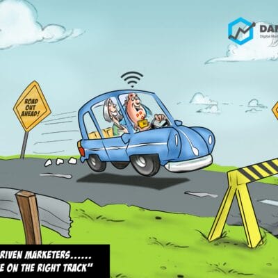 Data Driven Marketing Cartoon