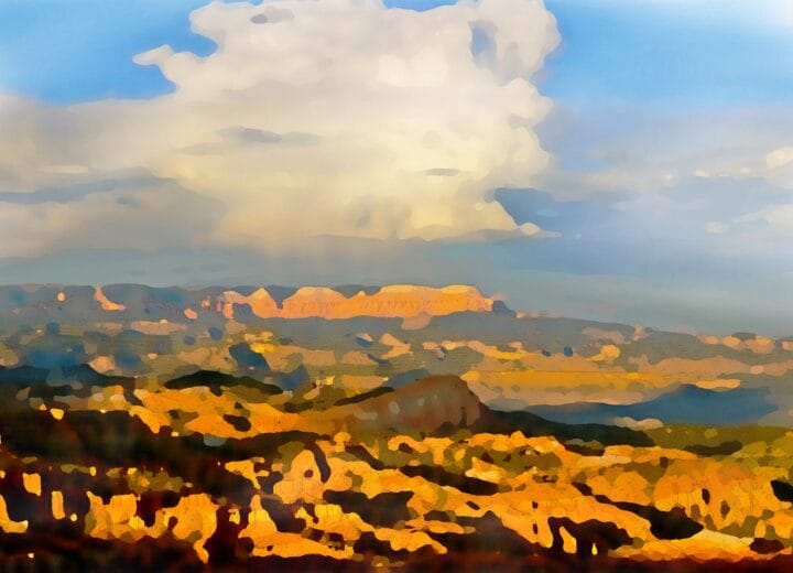 Watercolor Bryce Canyon by Dane Shakespear