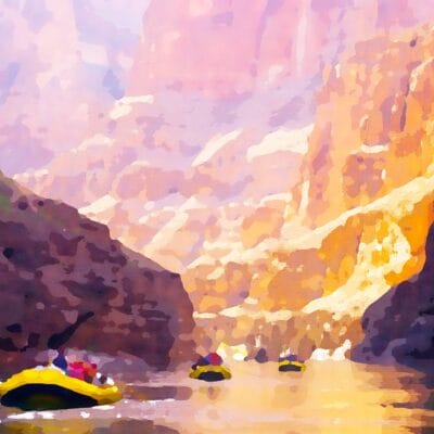 Colorado River - Watercolor by Dane Shakespear