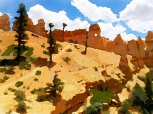 Bryce Canyon watercolory by Dane Shakespear