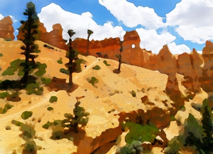 Bryce Canyon watercolory by Dane Shakespear